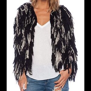 Cleobella Aubrey fringe sweater jacket